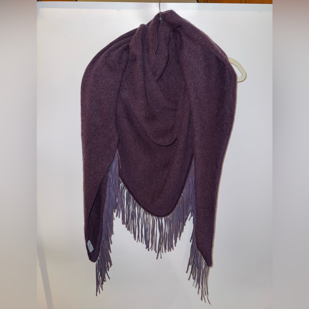 Bajra cashmere & wool fringe shawl